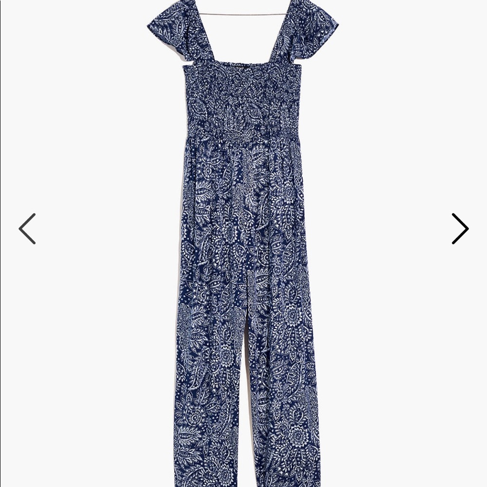 COPY - EUC Madewell Lucie Smocked Jumpsuit!